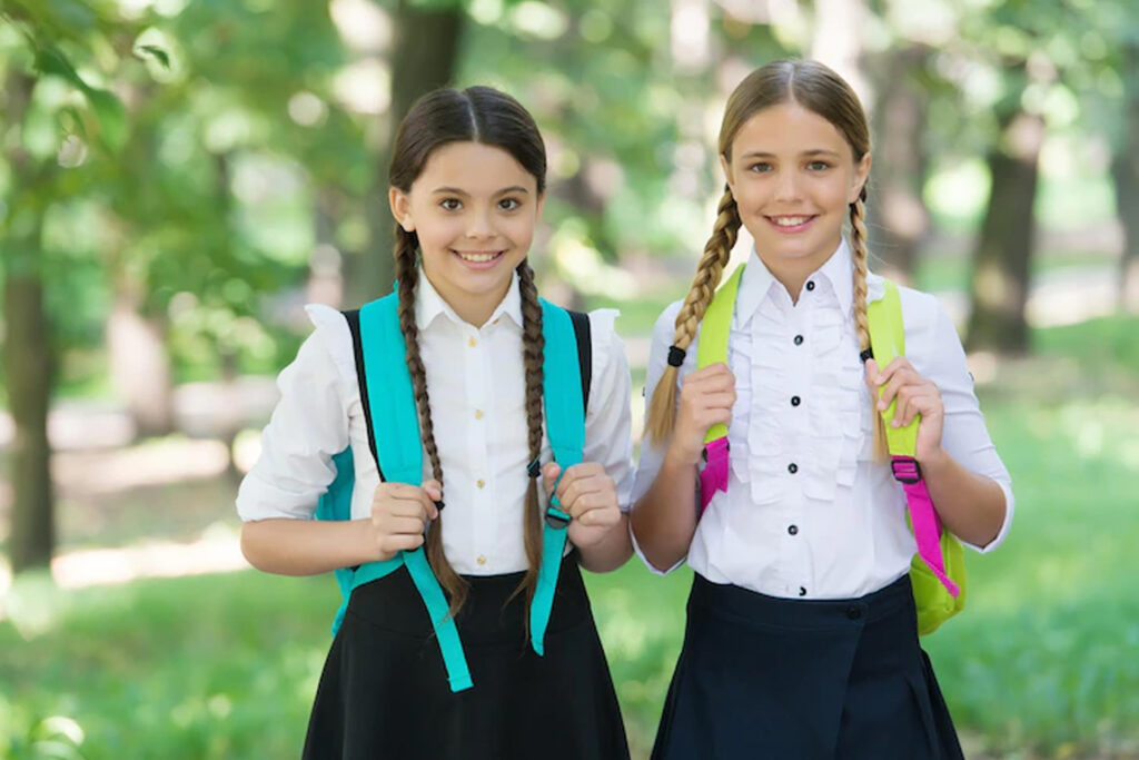 Girls in School Uniforms