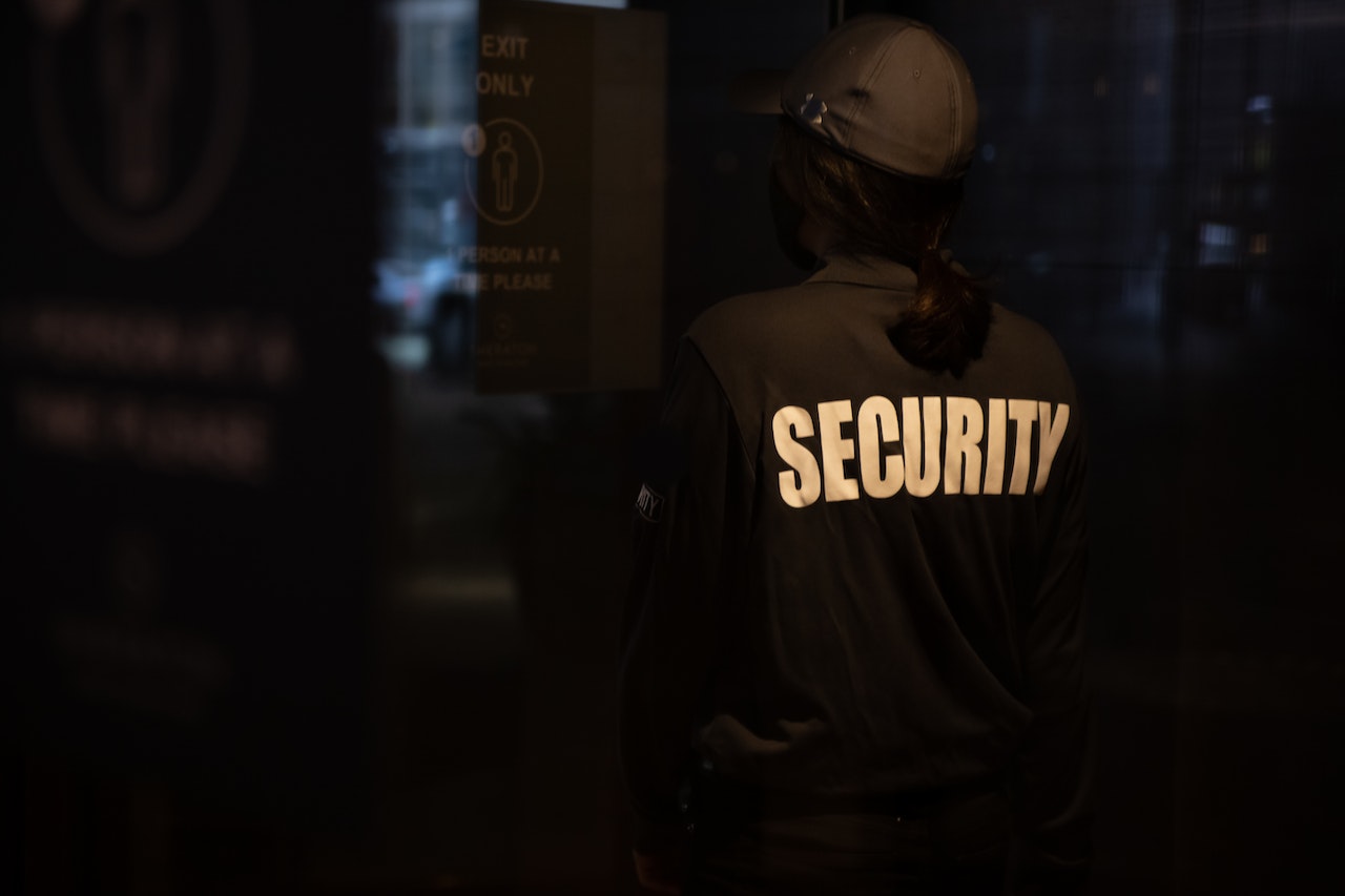 women in security guard uniform